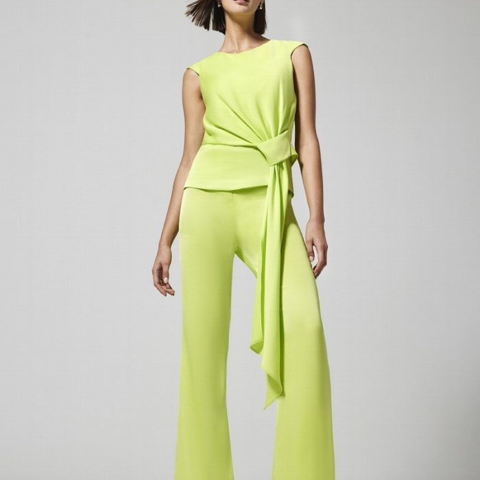 CONJUNTO INVITADA PANTALÓN Y TOP COLOR LIMA ARGGIDO