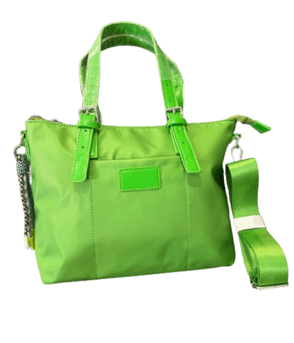 BOLSO TOTE NYLON COLOR VERDE PISTACHO