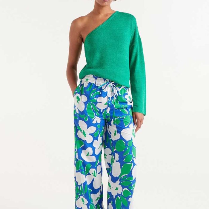 PANTALÓN LARGO ESTAMPADO FLORAL BOSCO