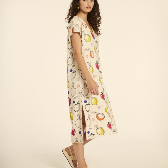 VESTIDO MIDI TÚNICA FRUTAS PEPA LOVES