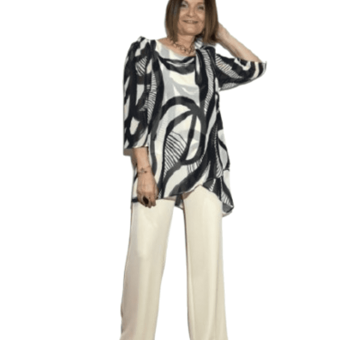 CONJUNTO BLUSÓN Y PANTALÓN EN TALLA GRANDE