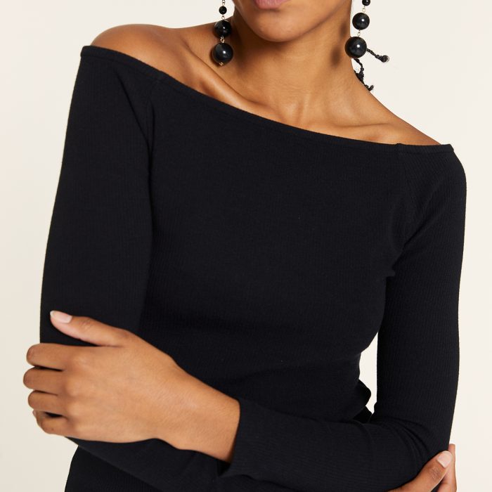 TOP CANALÉ CUELLO BARCA NEGRO PEPALOVES