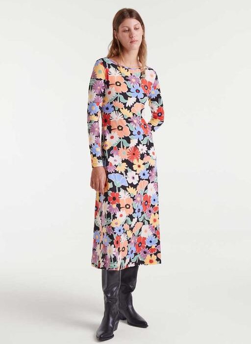 VESTIDO MIDI CON ESTAMPADO HAMPTON BIG COMPAÑÍA FANTÁSTICA