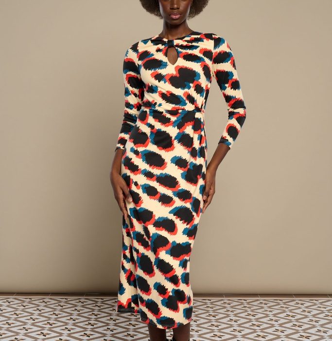 VESTIDO MAURA MINUETO MIDI ESTAMPADO PRINT