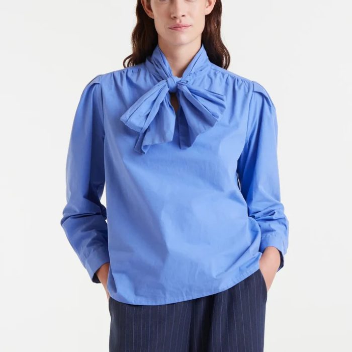 CAMISA 100% ALGODÓN LAZADA AZUL COMPAÑÍA FANTÁSTICA
