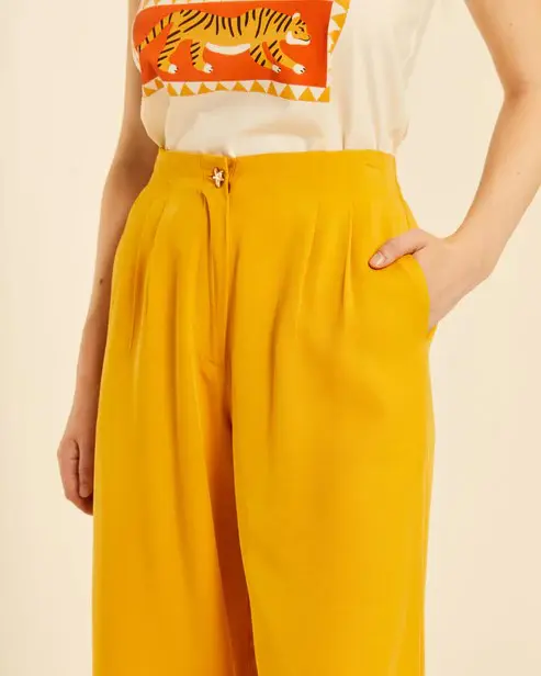 CULOTE CON PINZAS AMARILLO PEPALOVES TOBILLERO - Imagen 3
