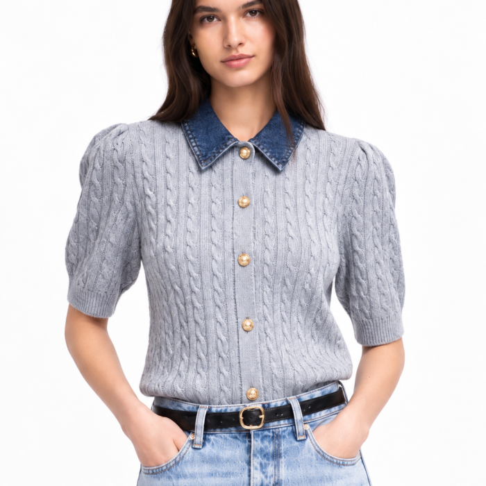 JERSEY LEMAILLE PUNTO OCHOS COMBINADO VAQUERO